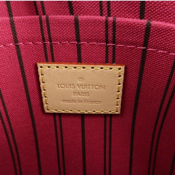 Authentic Louis Vuitton Neverfull MM pink pivone pouch wristlet - Picture 3 of 15